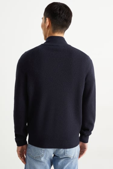 Hommes - Pull - bleu foncé