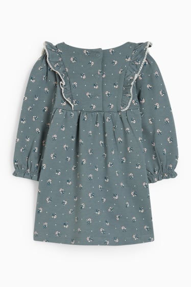 Bébés - Robe pour bébé - à fleurs - vert