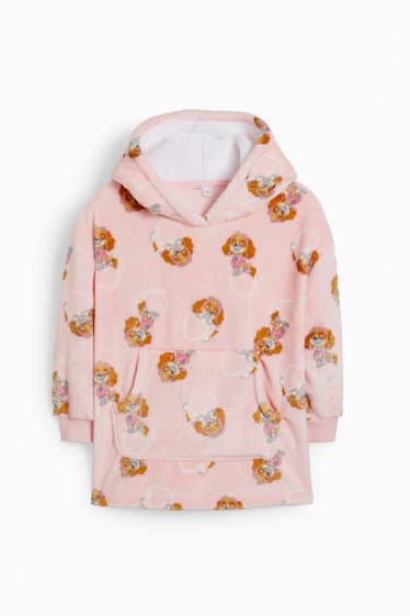 Kinderen: meisjes - PAW Patrol - hoodiedeken - roze