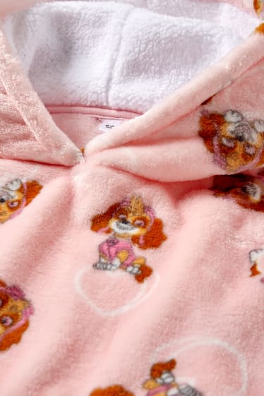 Copii - Patrula cățelușilor - pătură tip hanorac - roz