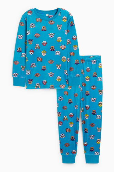 Enfants garçons - Pat’Patrouille - pyjama d’hiver - 2 pièces - turquoise