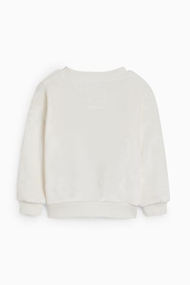 Enfants - La Reine des neiges - sweat - blanc crème