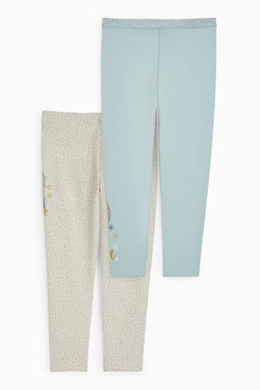 Bambini - Confezione da 2 - Frozen - leggings termici - verde menta