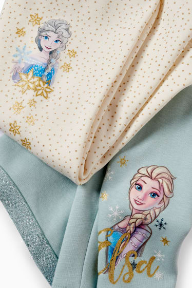 Kinderen: meisjes - Set van 2 - Frozen - thermolegging - mintgroen