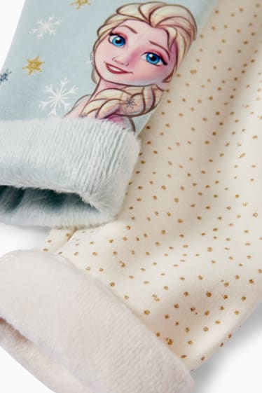 Kinderen: meisjes - Set van 2 - Frozen - thermolegging - mintgroen