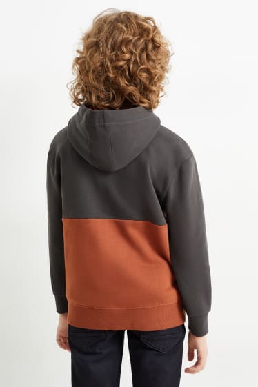 Kinderen: jongens - Hoodie - roestbruin