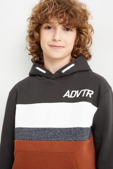 Kinderen: jongens - Hoodie - roestbruin