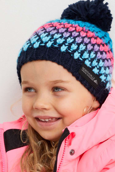 Enfants filles - Bonnet de ski - bleu foncé