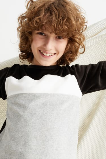 Dětské - Zimní pyžamo - 2dílné - černá