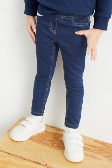 Kinderen: meisjes - Set van 2 - jegging - blauw / zwart