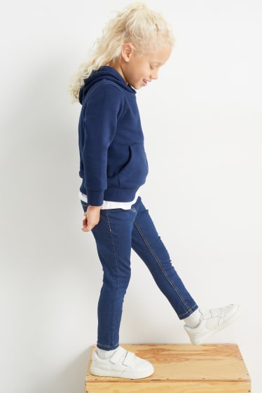 Kinderen: meisjes - Set van 2 - jegging - blauw / zwart