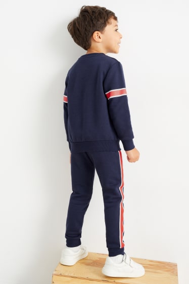 Kinderen: jongens - Super Mario - set - sweatshirt en joggingbroek - 2-delig - donkerblauw