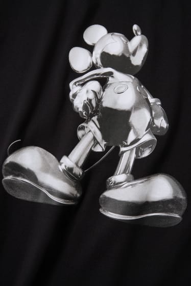 Herren - T-Shirt - Micky Maus - schwarz