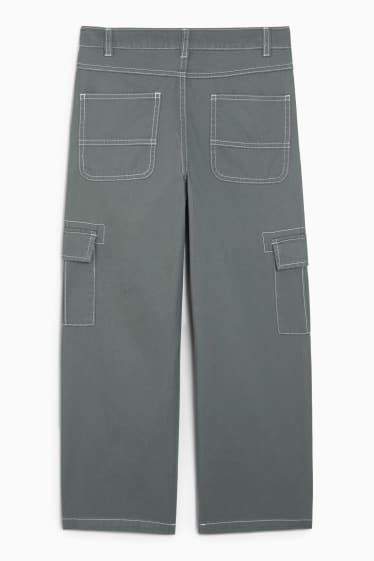 Copii - Cargo jeans - jeans termoizolanți - verde