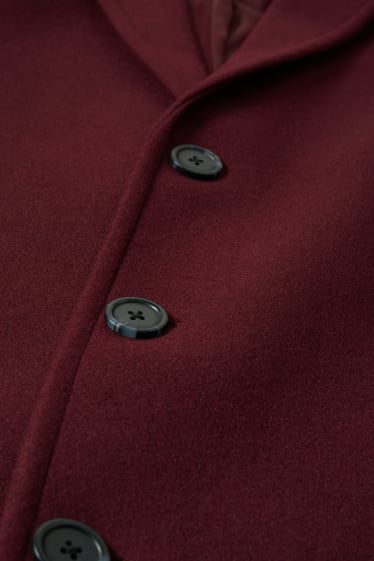 Hommes - Manteau - bordeaux