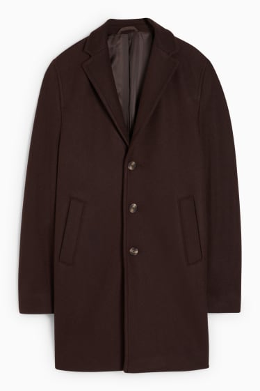 Hommes - Manteau - marron foncé