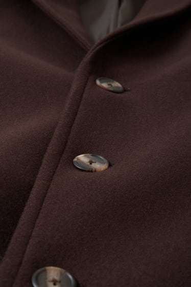 Hommes - Manteau - marron foncé