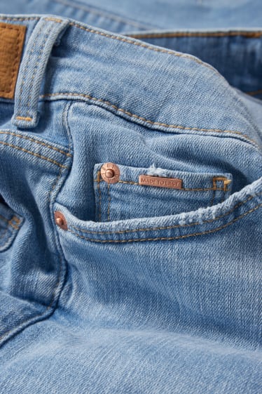 Damen - Skinny Jeans - Mid Waist - LYCRA® - helljeansblau