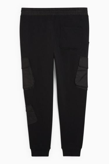 Home - Pantalons de xandall cargo - negre