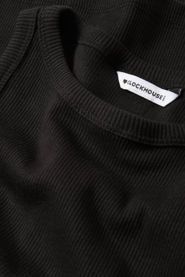Dona - Top crop - negre