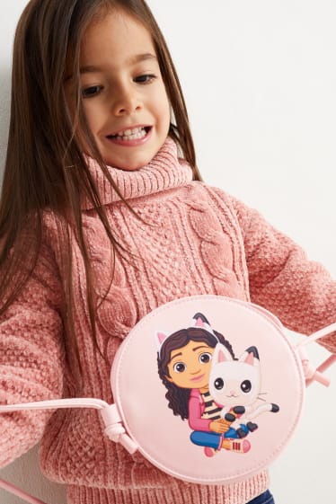 Kinder Mädchen - Gabby's Dollhouse - Umhängetasche - Lederimitat - rosa