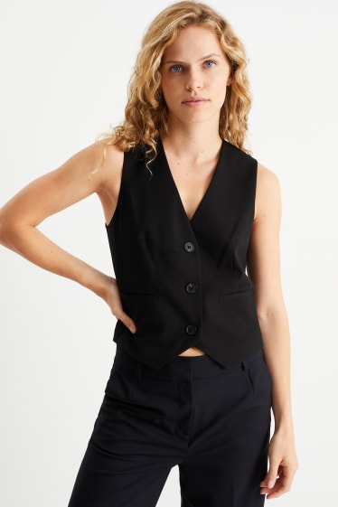 Dames - Business-gilet - zwart