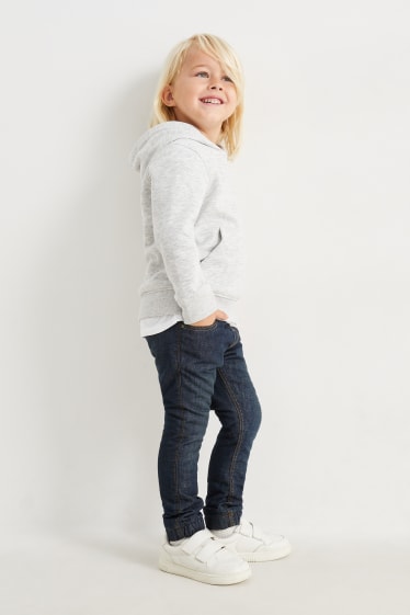 Enfants - Slim jean - jean chaud - jean bleu foncé