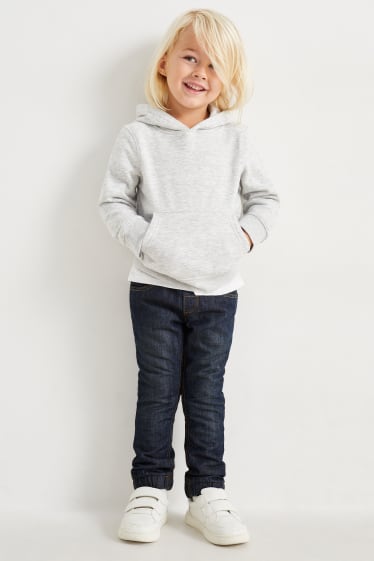 Children - Slim jeans - thermal jeans - denim-dark blue