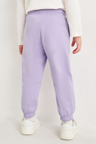 Kinderen: meisjes - Set van 2 - joggingbroek - roze