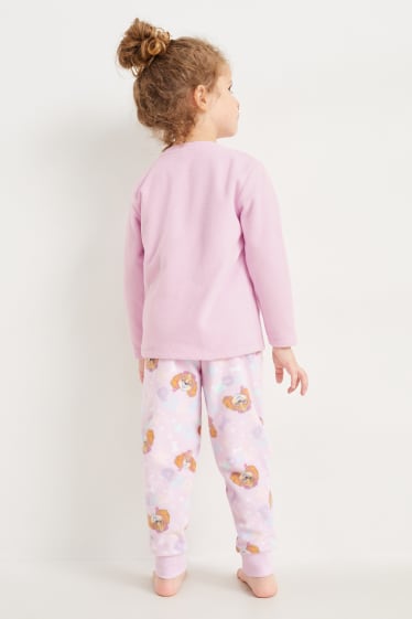 Niños - Pack de 2 - La Patrulla Canina - pijamas de forro polar - 4 piezas - rosa