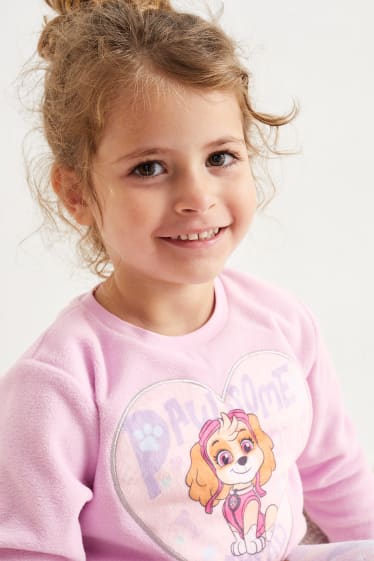 Enfants - Lot de 2 - Pat’Patrouille - pyjamas en polaire - 4 pièces - rose