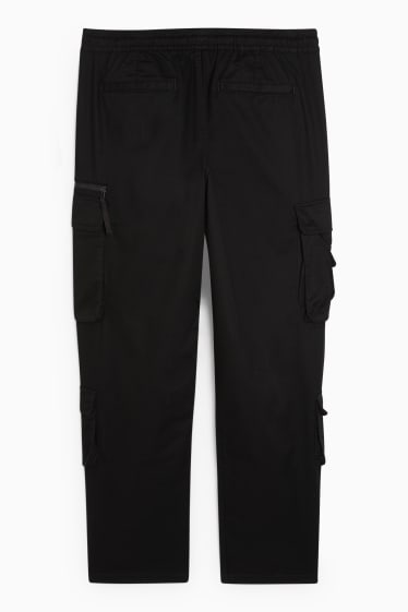 Hommes - Pantalon cargo - noir