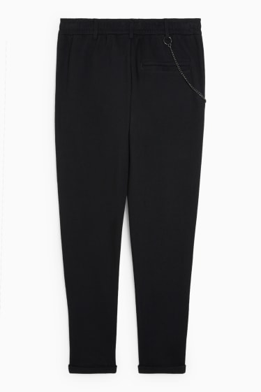 Bărbați - Pantaloni - regular fit - negru