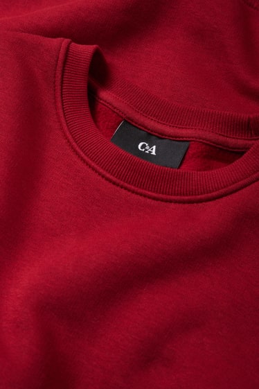 Hommes - Sweat - rouge foncé