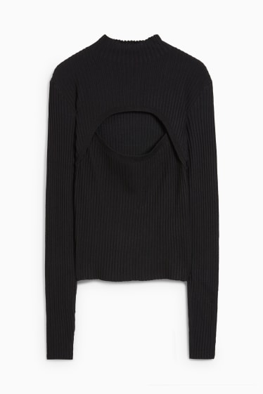 Mujer - CLOCKHOUSE - jersey de cuello alto - negro
