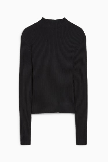 Mujer - CLOCKHOUSE - jersey de cuello alto - negro