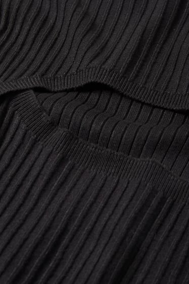 Tieners & jongvolwassenen - CLOCKHOUSE - trui met opstaande kraag - zwart