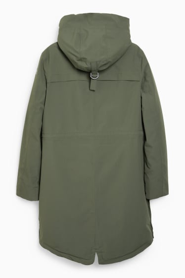 Femmes - Manteau de pluie à capuche - vert
