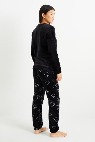 Damen - Winterpyjama - Micky Maus - schwarz