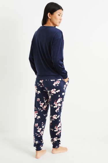 Femmes - Pyjama d’hiver - bleu foncé