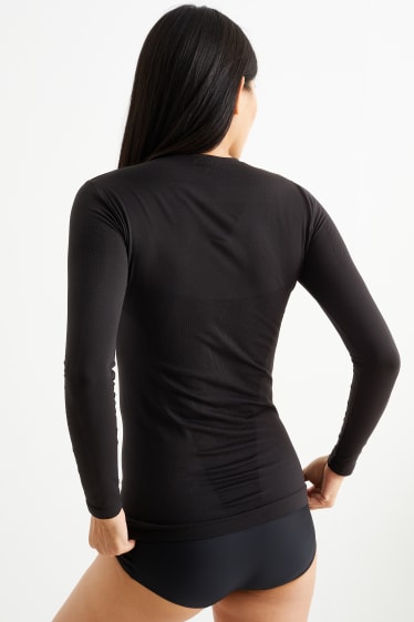 Mujer - Camiseta interior de esquí - negro