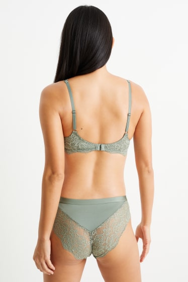 Femmes - Soutien-gorge à armature - DEMI - ampliforme - vert