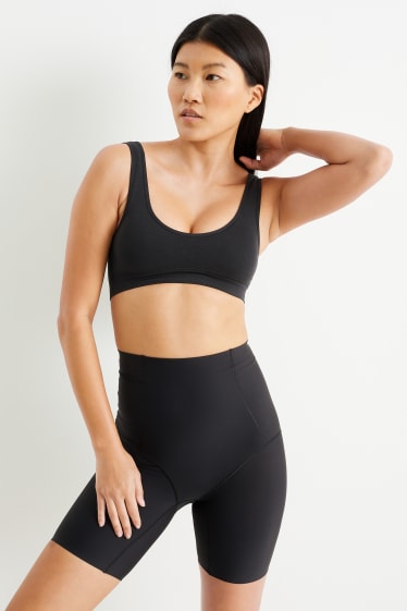 Femei - Pantaloni modelatori - LYCRA® - negru