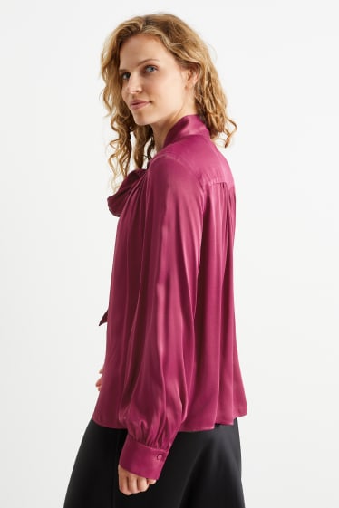 Damen - Bluse - violett