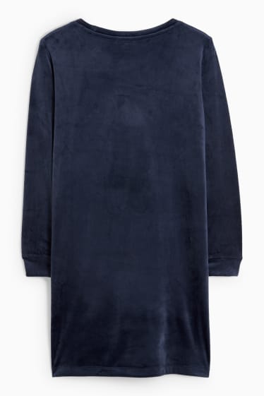Damen - Nachthemd - dunkelblau