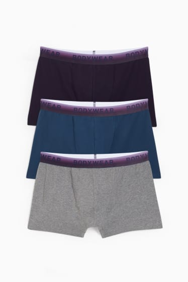 Heren - Set van 3 - trunks - paars