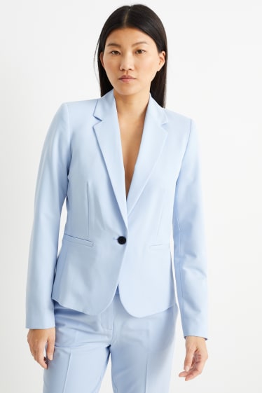 Damen - Blazer - tailliert - hellblau