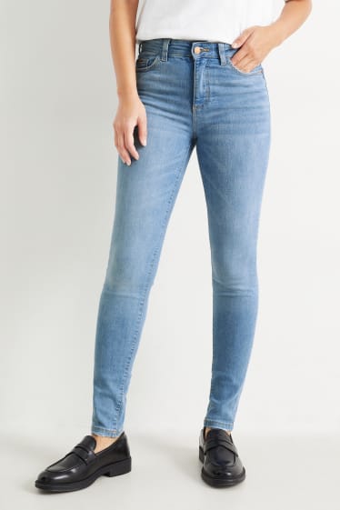 Damen - Skinny Jeans - Mid Waist - LYCRA® - helljeansblau