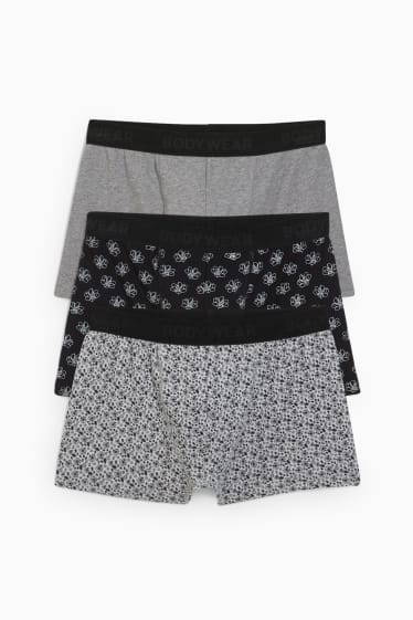 Men - Multipack of 3 - trunks - black