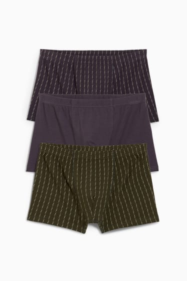 Hombre - Pack de 3 - trunks - gris oscuro